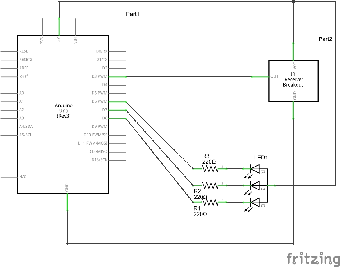 Led pin diagram rgb Arduino