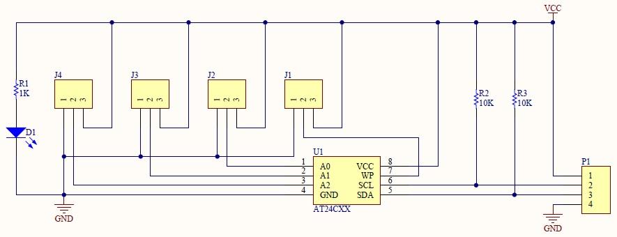 AT24c256 module schematic