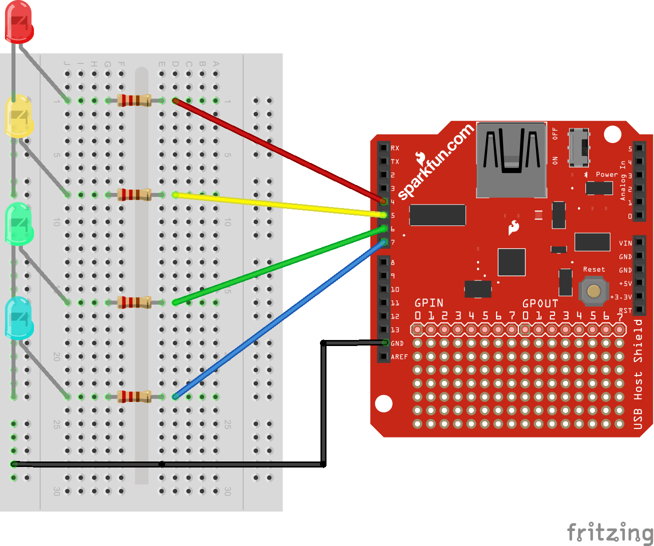 arduino usb host shield pin 9
