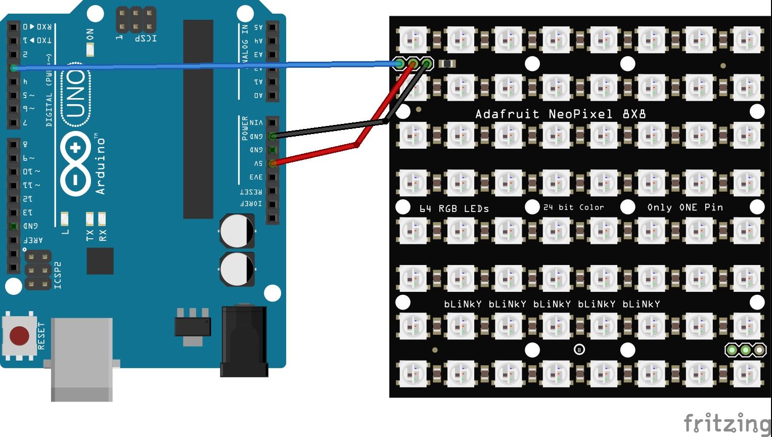 WS2812 8x8 LED Matrix Arduino examples - Arduino Learning